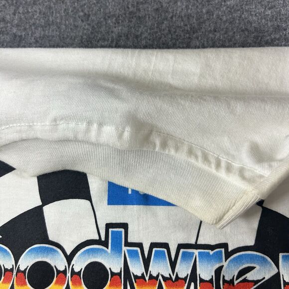 VTG 90s Hanes Goodwrench Racing Dale Earnhardt Shirt Nascar Mens Large White - Picture 6 of 12